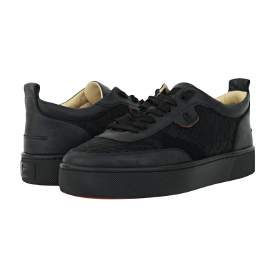 Christian Louboutin Happyrui | Black Monogram | Size 9