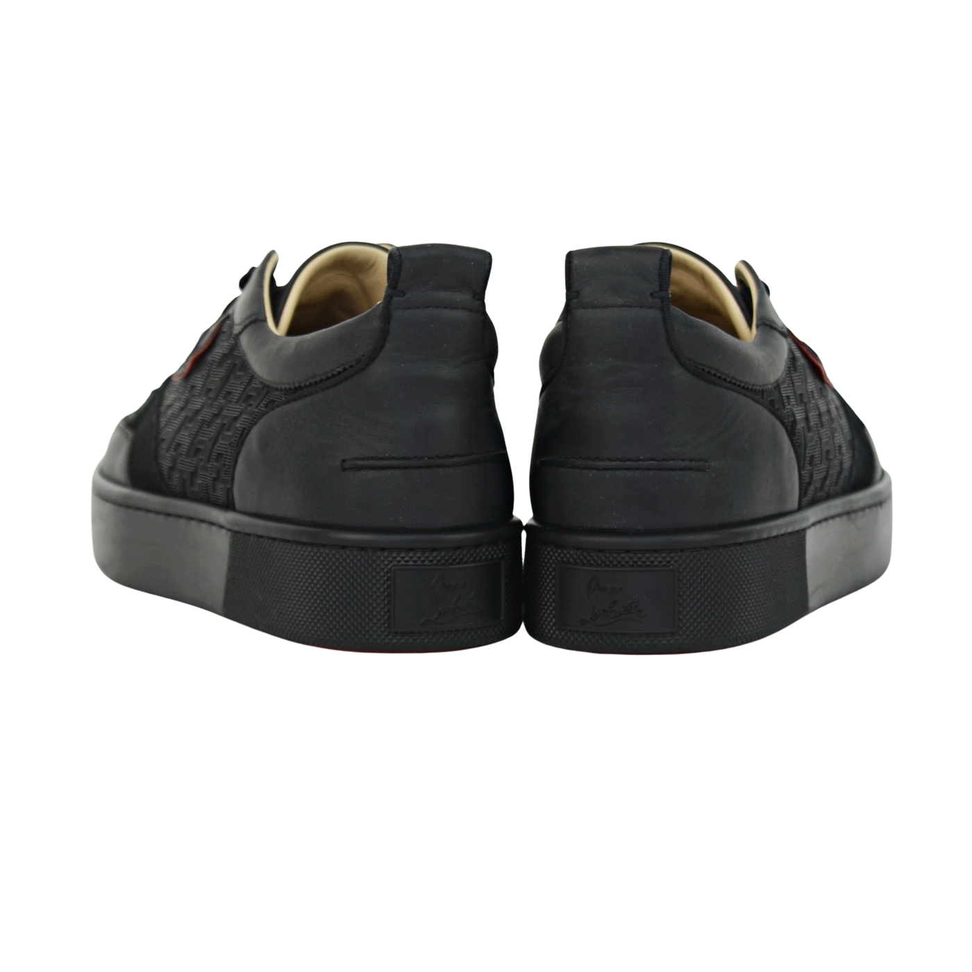 Christian Louboutin Happyrui | Black Monogram | Size 9