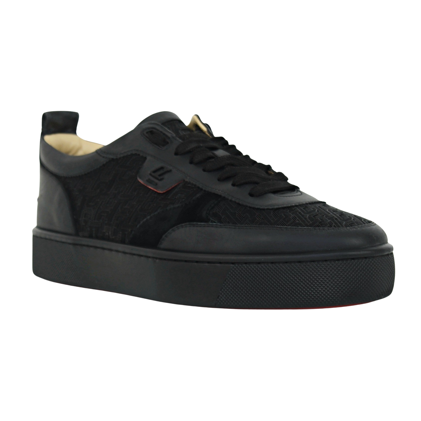 Christian Louboutin Happyrui | Black Monogram | Size 9