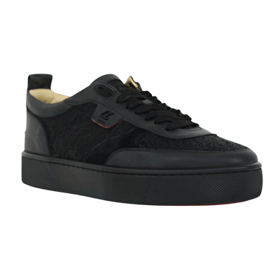 Christian Louboutin Happyrui | Black Monogram | Size 9