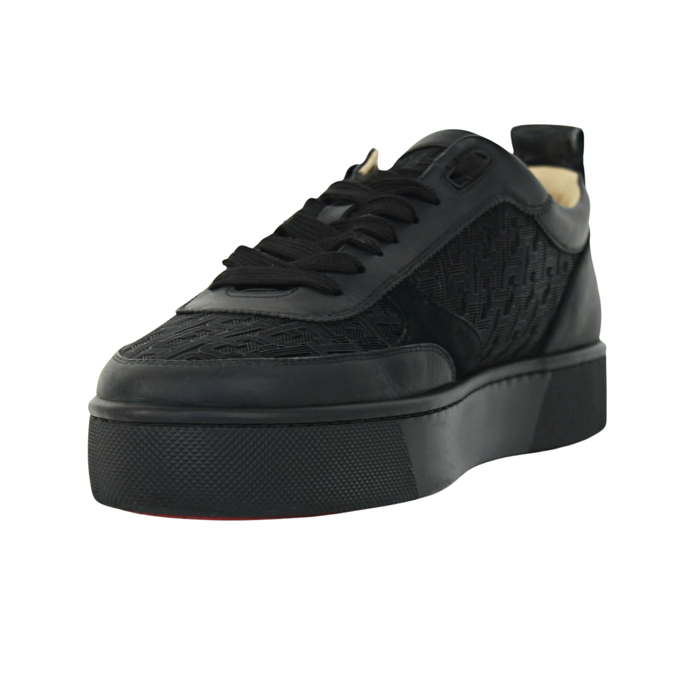 Christian Louboutin Happyrui | Black Monogram | Size 9