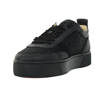 Christian Louboutin Happyrui | Black Monogram | Size 9