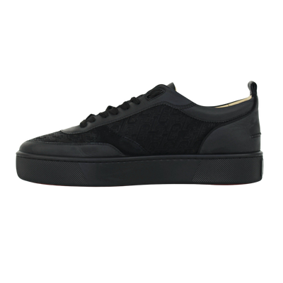 Christian Louboutin Happyrui | Black Monogram | Size 9