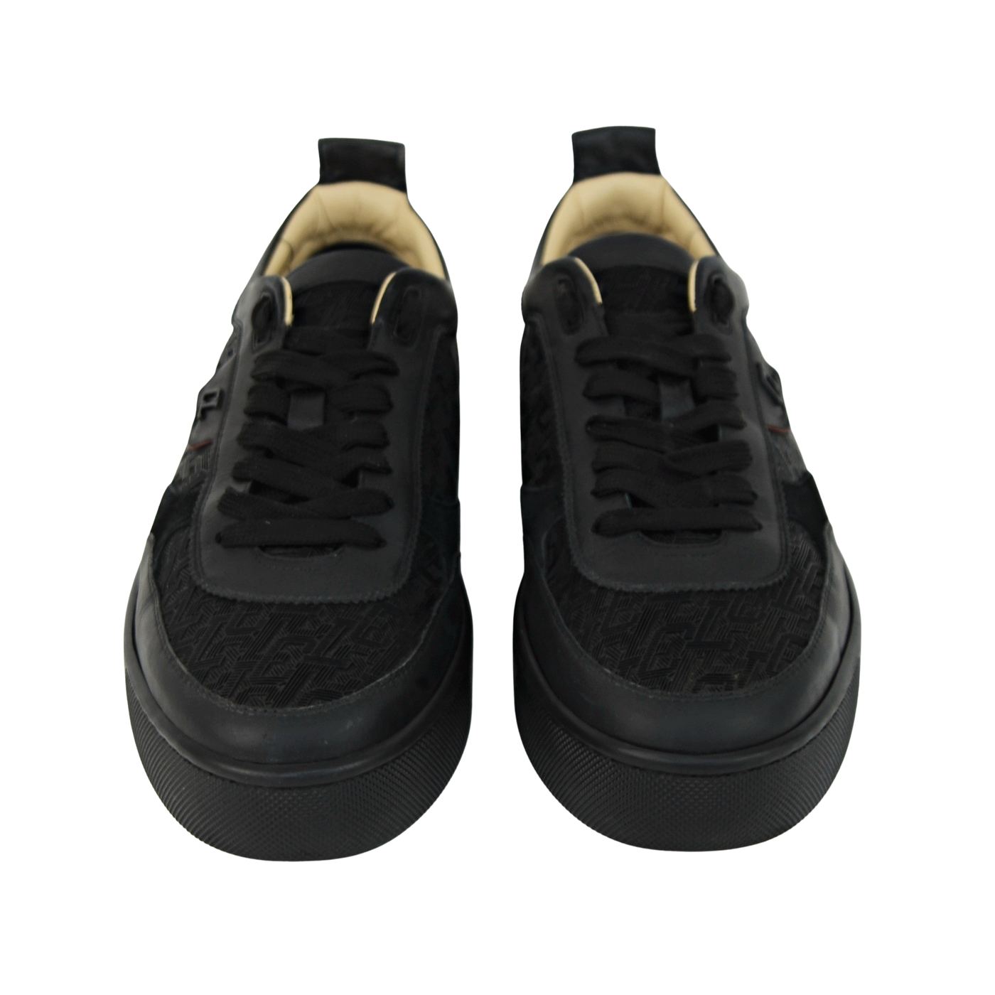 Christian Louboutin Happyrui | Black Monogram | Size 9