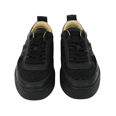 Christian Louboutin Happyrui | Black Monogram | Size 9