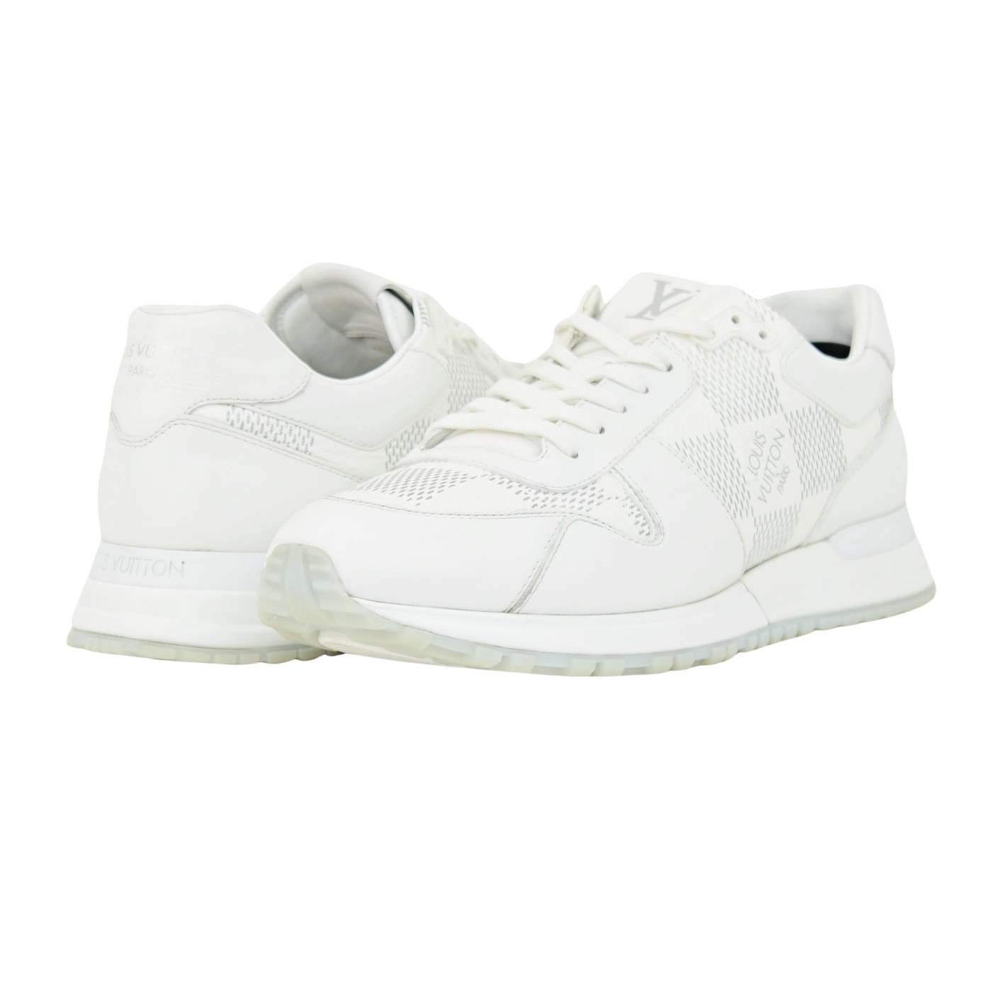 LOUIS VUITTON RUN AWAY | WHITE DAMIER | SIZE 8