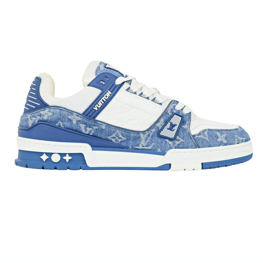 LOUIS VUITTON LV TRAINERS | Blue Denim | SIZE 9