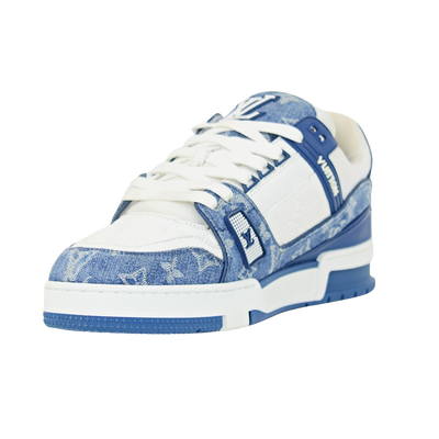 LOUIS VUITTON LV TRAINERS | Blue Denim | SIZE 9