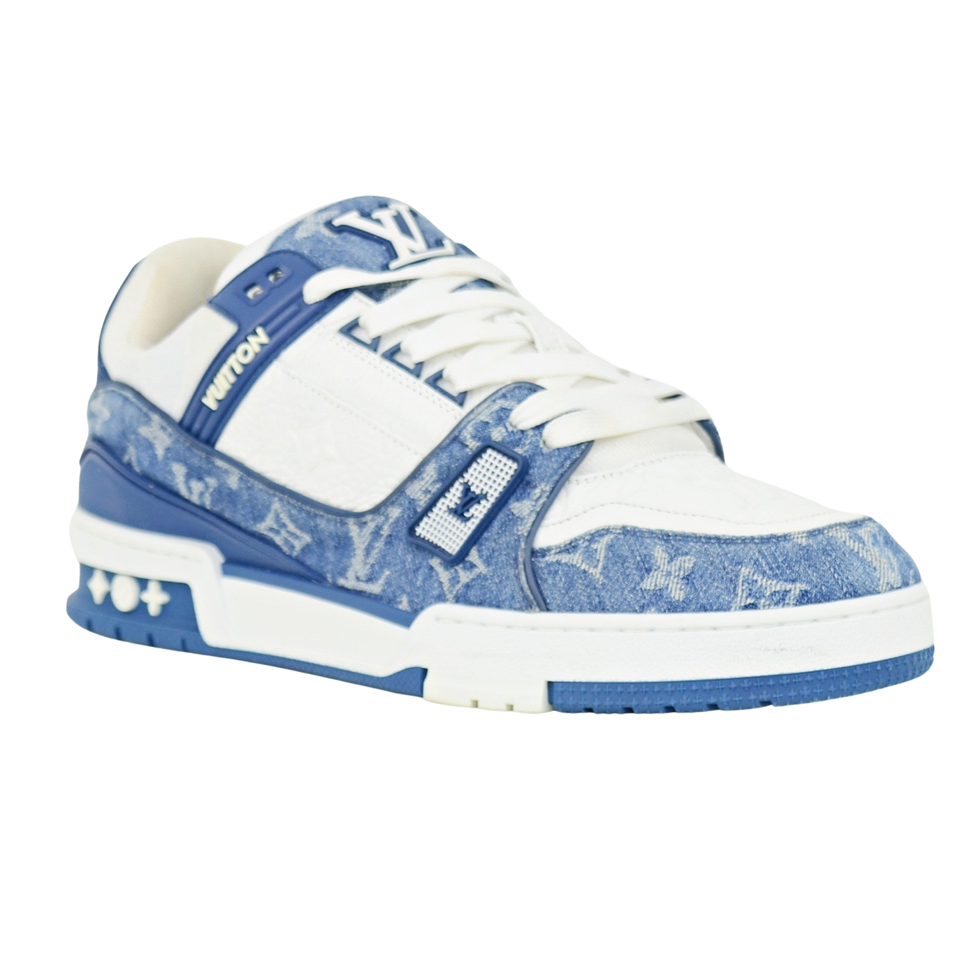 LOUIS VUITTON LV TRAINERS | Blue Denim | SIZE 9