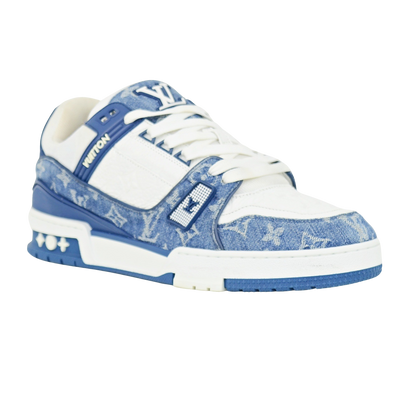LOUIS VUITTON LV TRAINERS | Blue Denim | SIZE 9