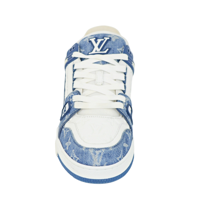 LOUIS VUITTON LV TRAINERS | Blue Denim | SIZE 9