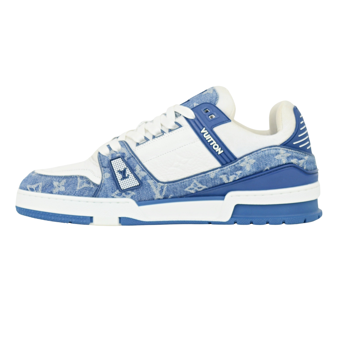 LOUIS VUITTON LV TRAINERS | Blue Denim | SIZE 9