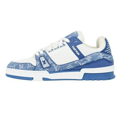 LOUIS VUITTON LV TRAINERS | Blue Denim | SIZE 9