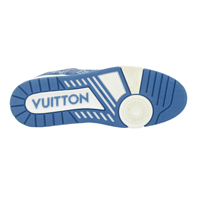 LOUIS VUITTON LV TRAINERS | Blue Denim | SIZE 9