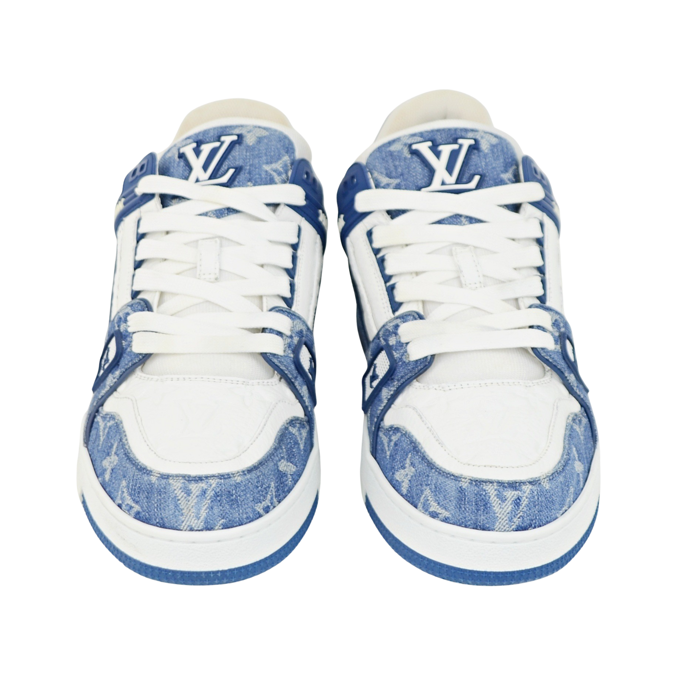 LOUIS VUITTON LV TRAINERS | Blue Denim | SIZE 9