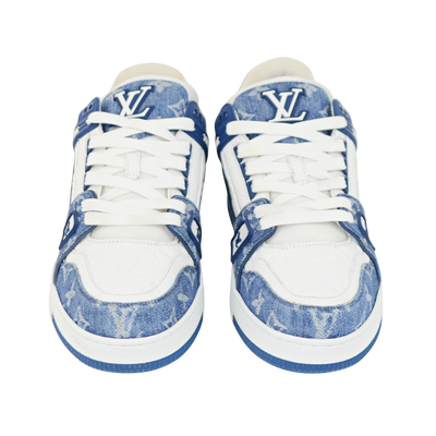 LOUIS VUITTON LV TRAINERS | Blue Denim | SIZE 9