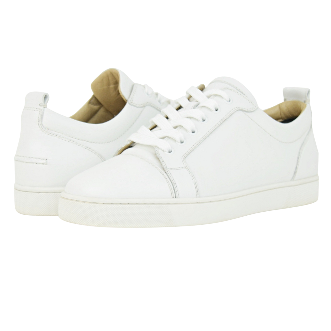 Christian Louboutin Louis Juinor Flat | White | Size 8.5