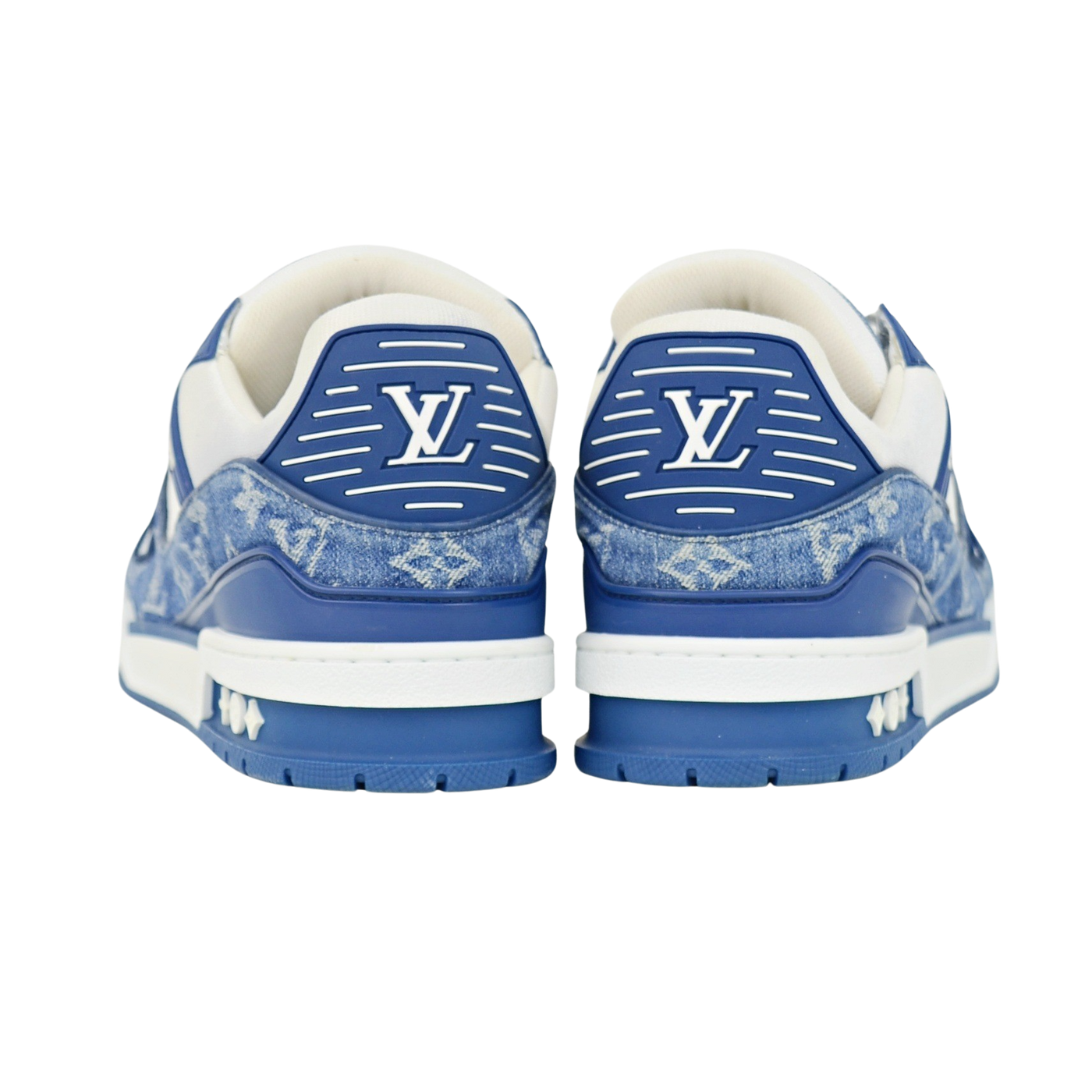 LOUIS VUITTON LV TRAINERS | Blue Denim | SIZE 9