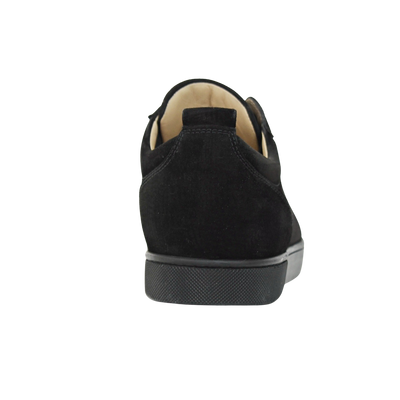 CHRISTIAN LOUBOUTIN LOUIS JUNIOR SPIKE | BLACK SUEDE | SIZE 8.5
