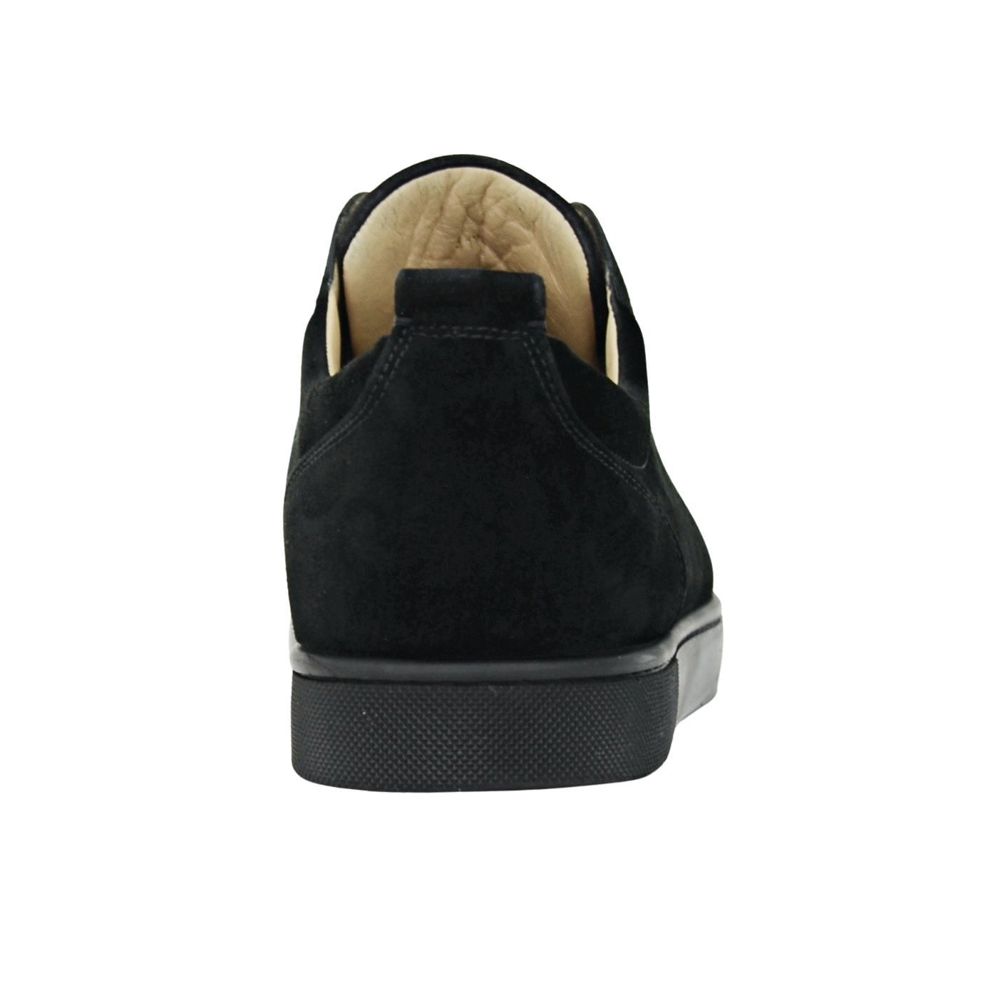 CHRISTIAN LOUBOUTIN LOUIS JUNIOR SPIKE | BLACK SUEDE | SIZE 7.5