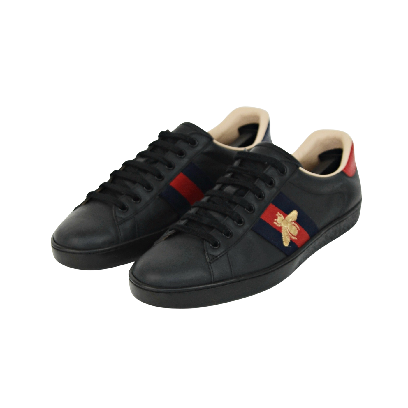 Gucci Ace Embroidered Sneaker | Black | Size 8