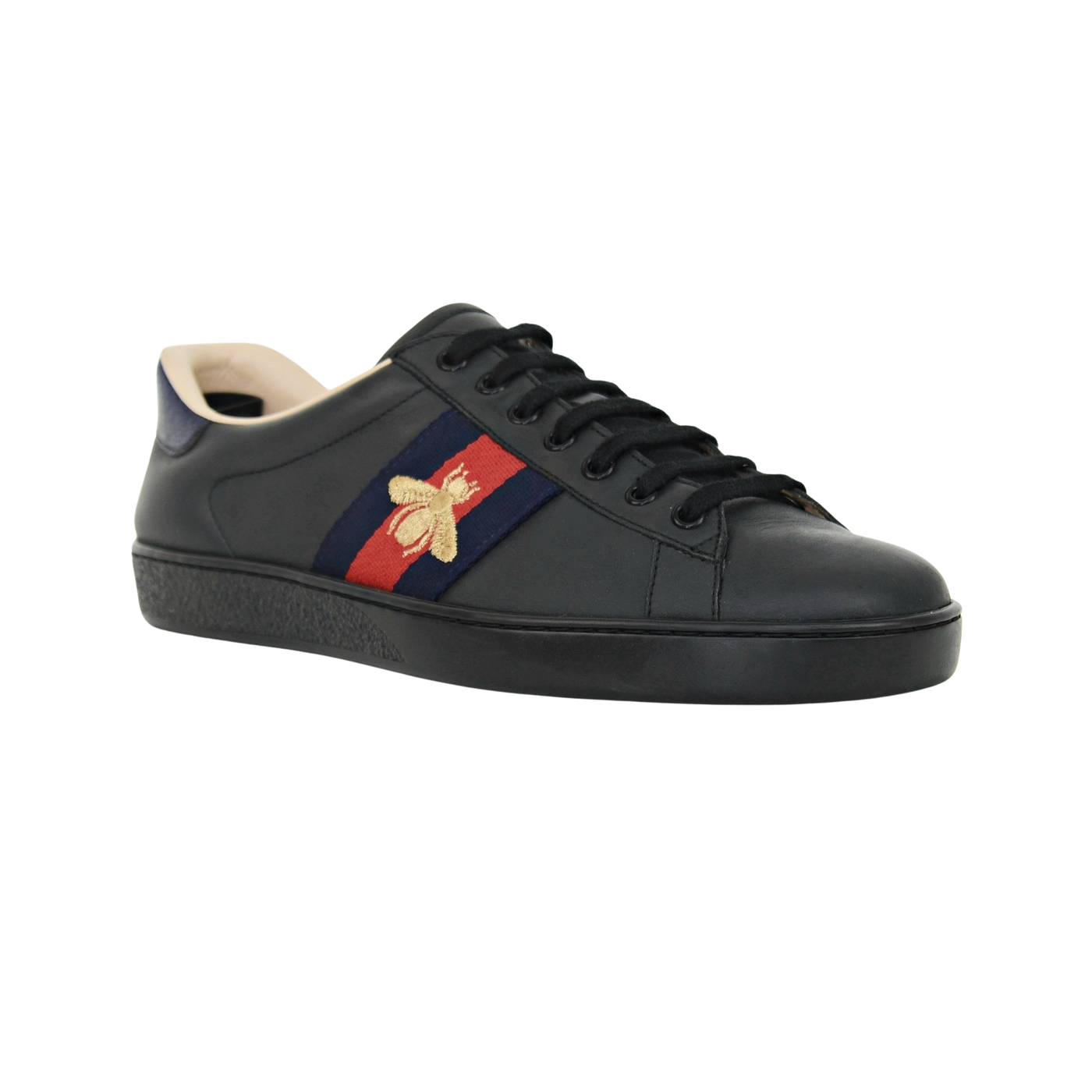 Gucci Ace Embroidered Sneaker | Black | Size 8