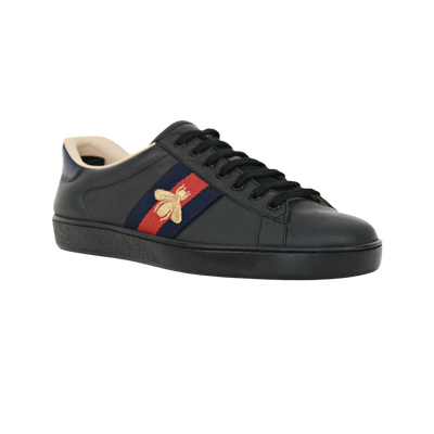 Gucci Ace Embroidered Sneaker | Black | Size 8