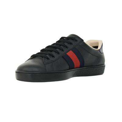 Gucci Ace Embroidered Sneaker | Black | Size 8