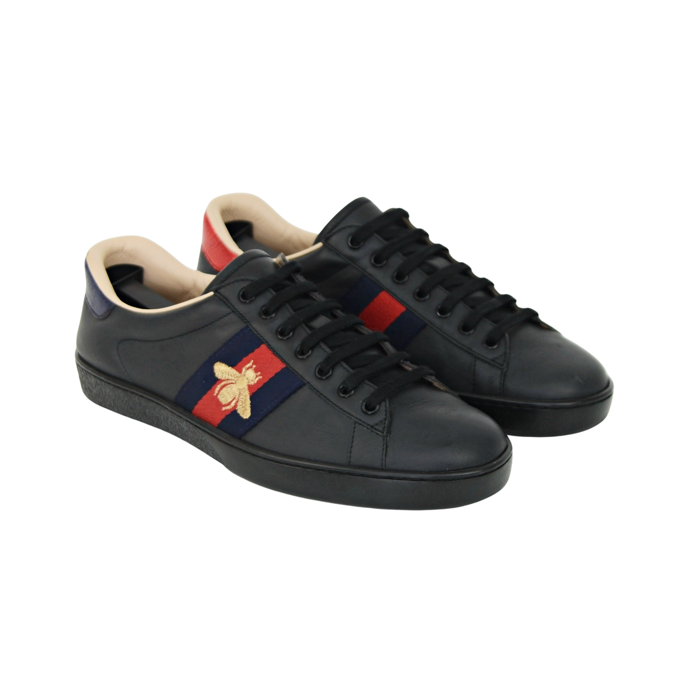 Gucci Ace Embroidered Sneaker | Black | Size 8