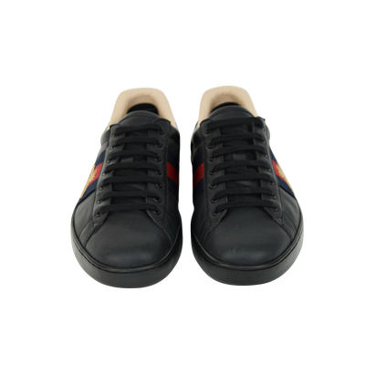 Gucci Ace Embroidered Sneaker | Black | Size 8