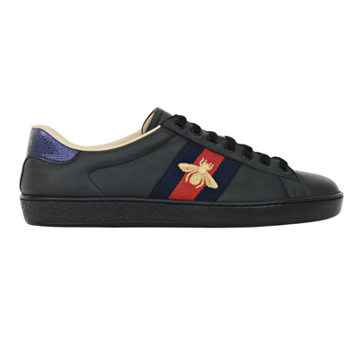 Gucci Ace Embroidered Sneaker | Black | Size 8