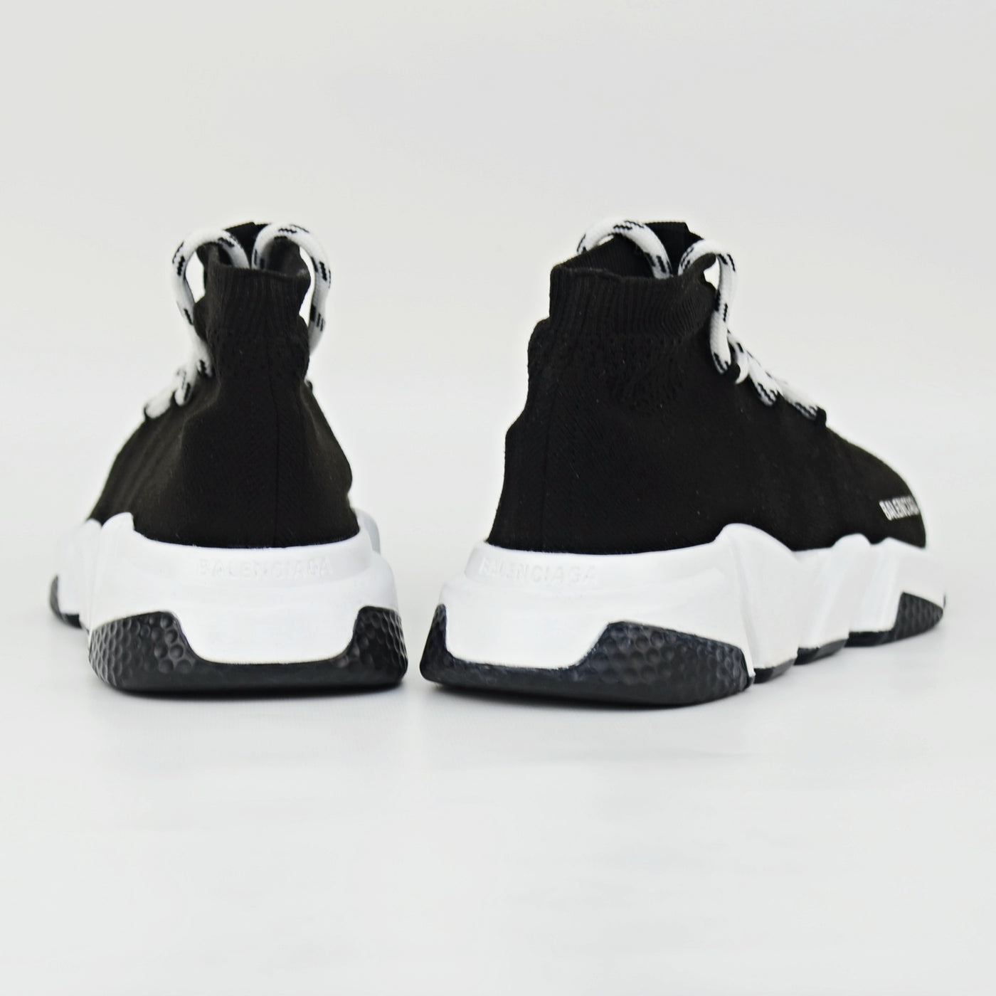 Womens Balenciaga Speed Lace-Up | Black & White | Size 5