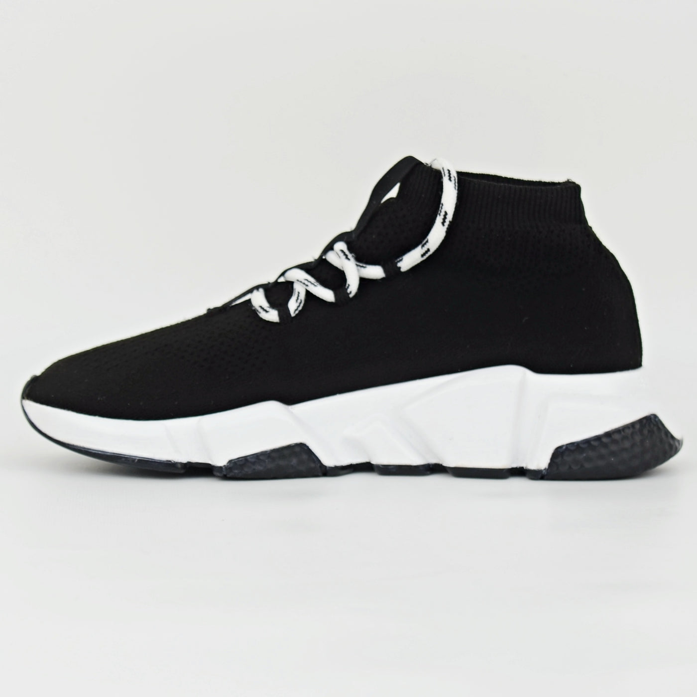 Womens Balenciaga Speed Lace-Up | Black & White | Size 5