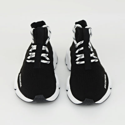 Womens Balenciaga Speed Lace-Up | Black & White | Size 5