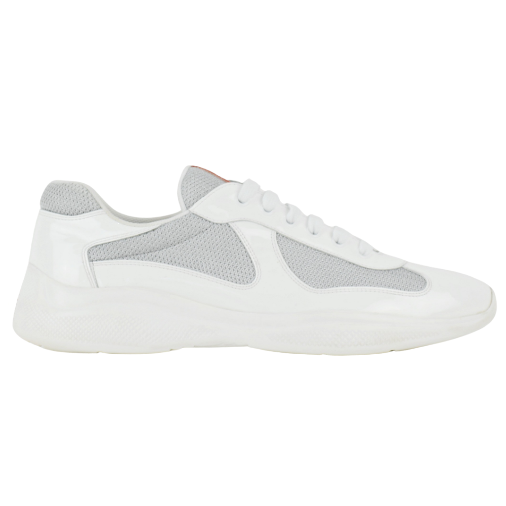 Prada America's Cup | White & Grey Patent | Size 9