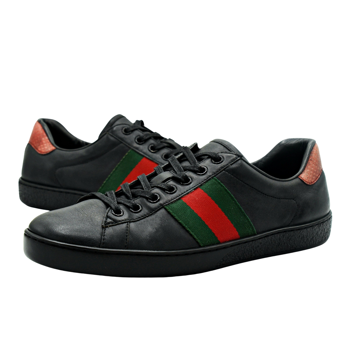 Gucci Ace Embroidered Sneaker | Black | Size 7.5