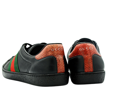 Gucci Ace Embroidered Sneaker | Black | Size 7.5