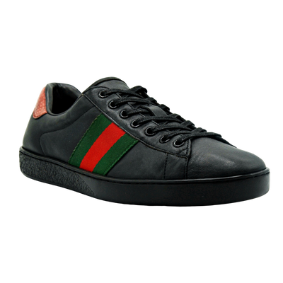 Gucci Ace Embroidered Sneaker | Black | Size 7.5