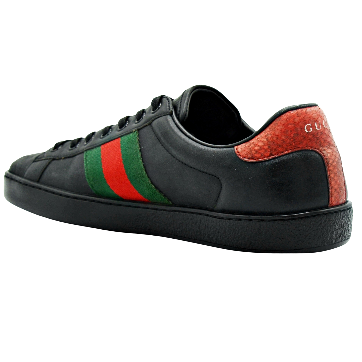 Gucci Ace Embroidered Sneaker | Black | Size 7.5