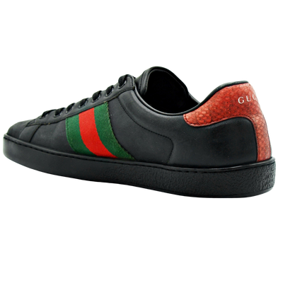 Gucci Ace Embroidered Sneaker | Black | Size 7.5