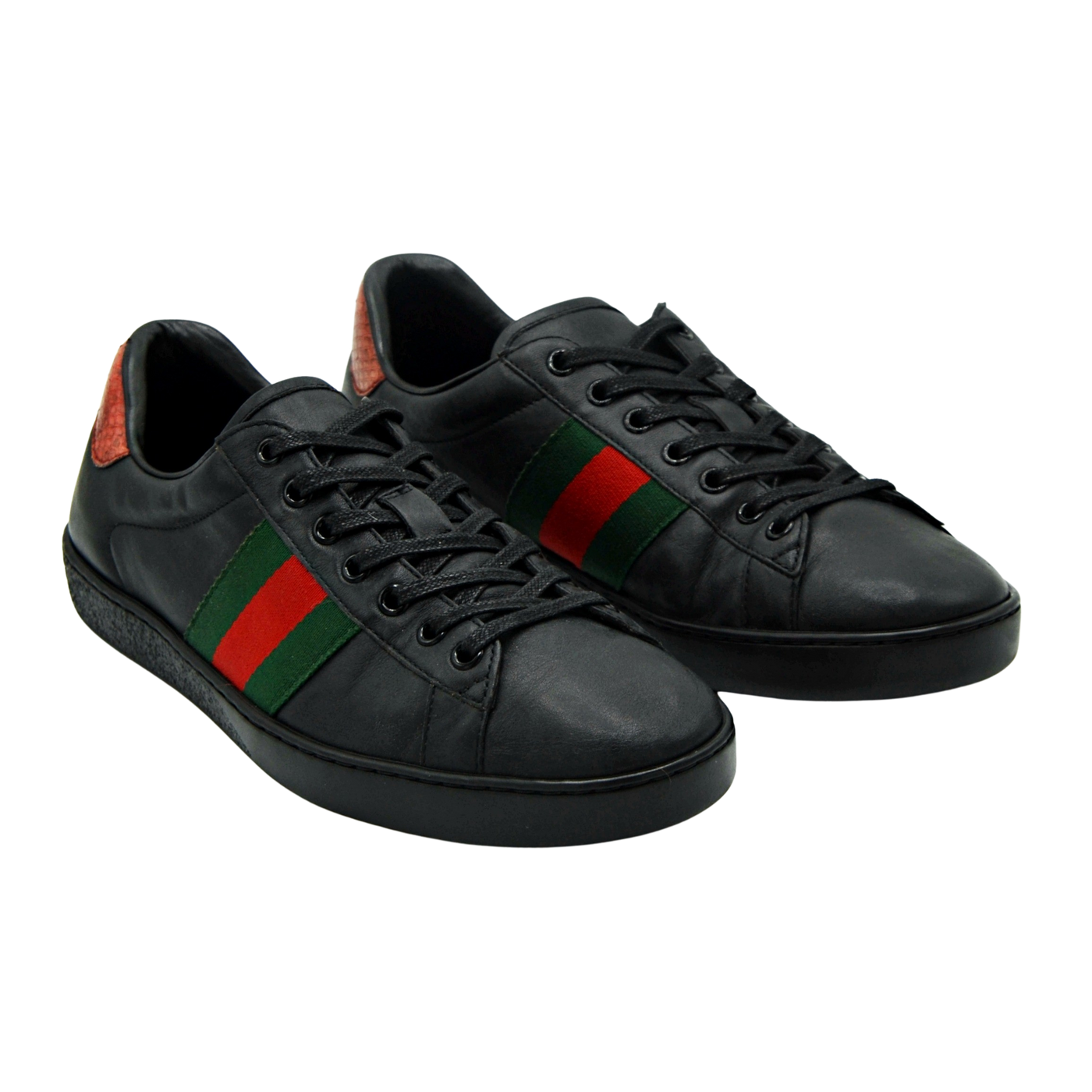 Gucci Ace Embroidered Sneaker | Black | Size 7.5