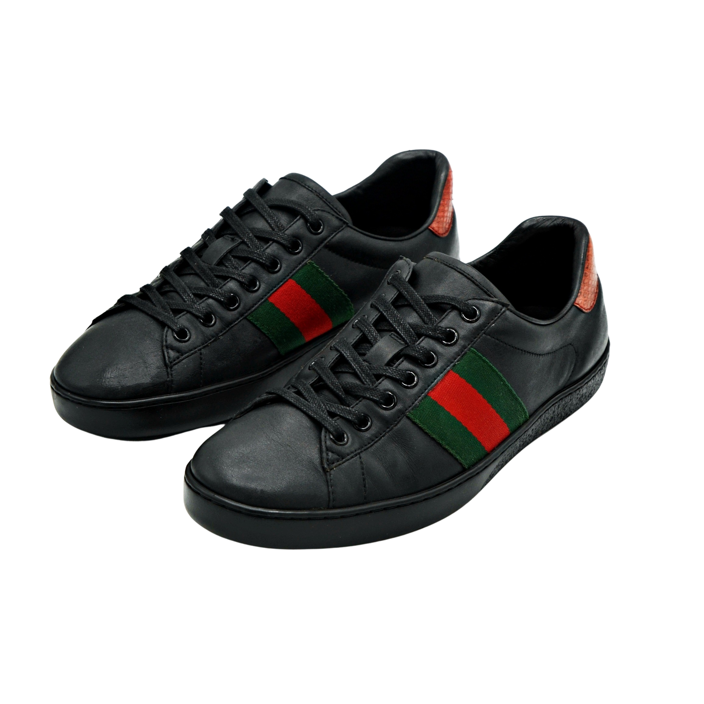 Gucci Ace Embroidered Sneaker | Black | Size 7.5