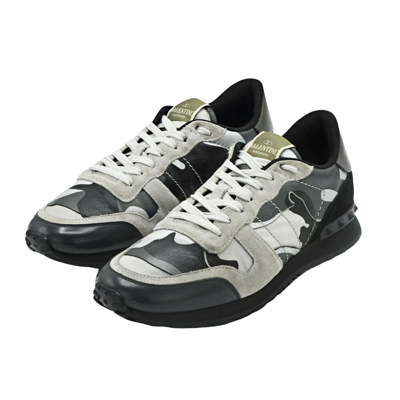 Valentino Rock Runner | Black & Grey | Size 8