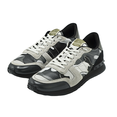 Valentino Rock Runner | Black & Grey | Size 8