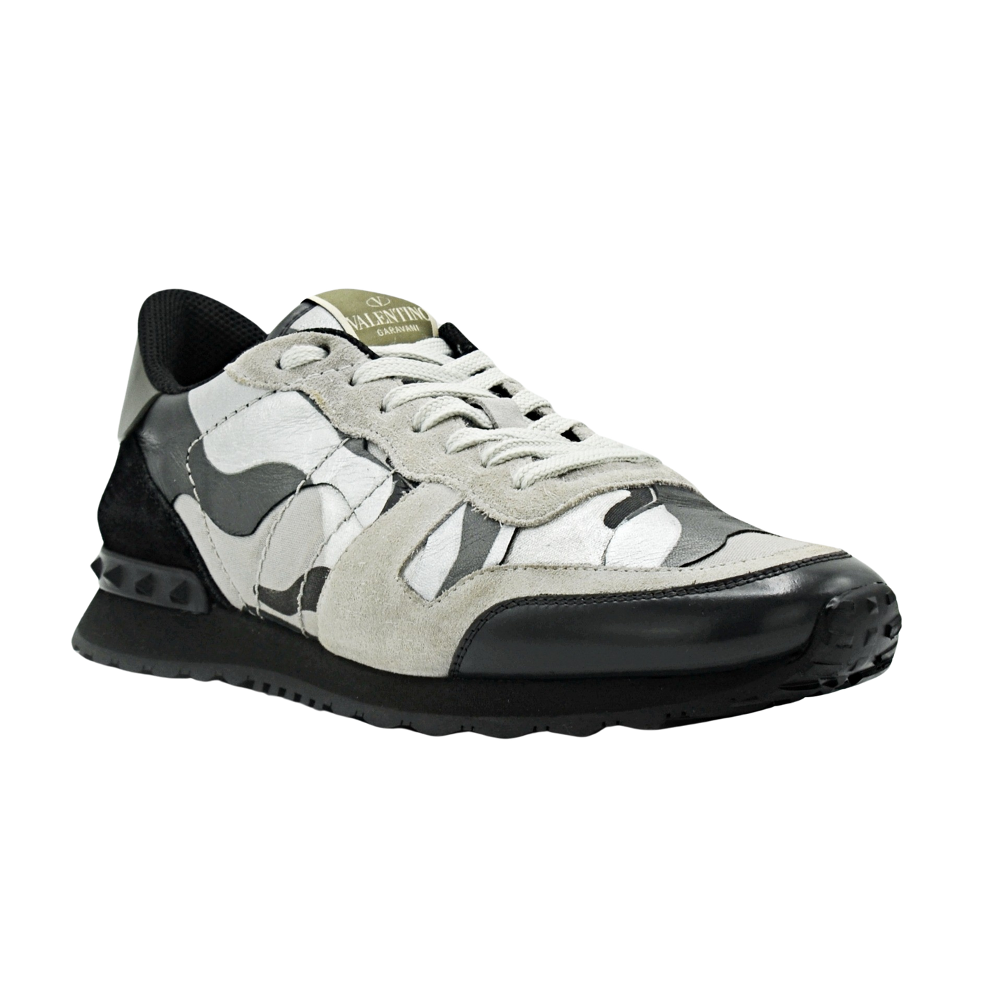 Valentino Rock Runner | Black & Grey | Size 8