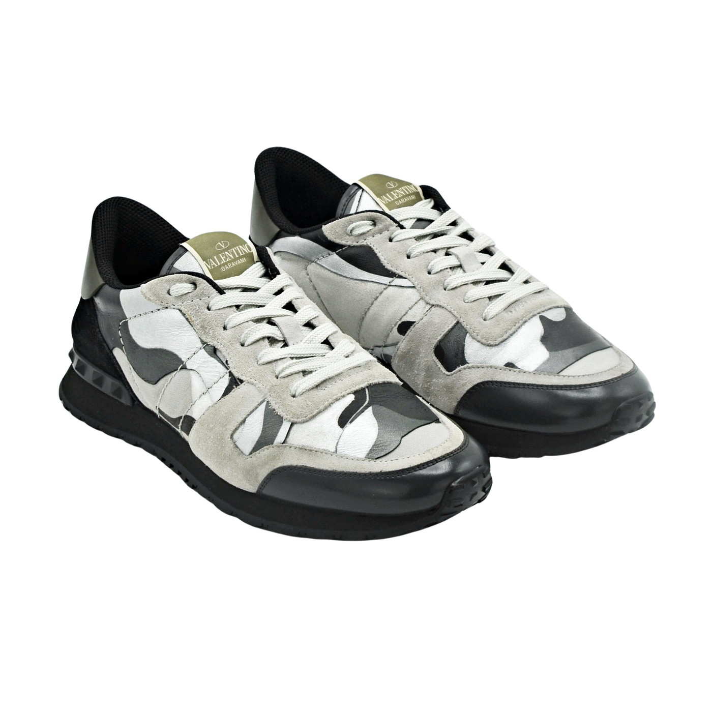 Valentino Rock Runner | Black & Grey | Size 8