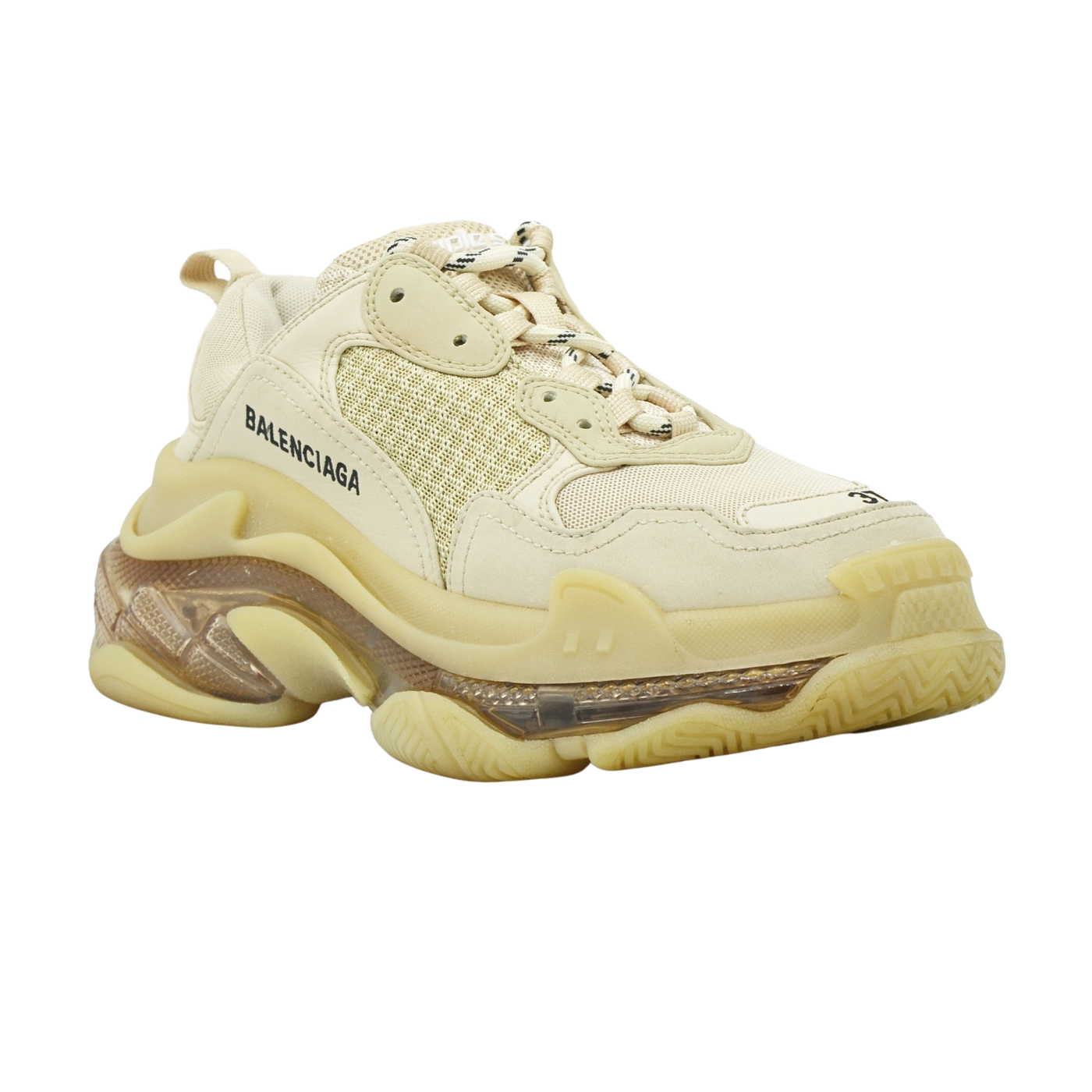 Balenciaga Triple S | Beige Clear Sole | Size 4