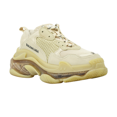 Balenciaga Triple S | Beige Clear Sole | Size 4