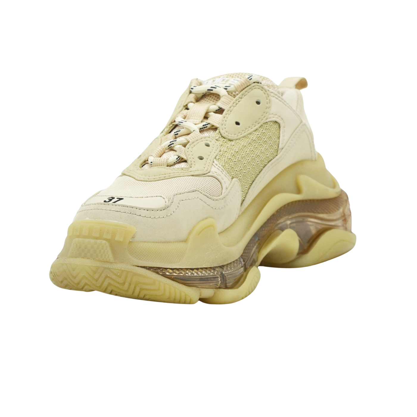 Balenciaga Triple S | Beige Clear Sole | Size 4