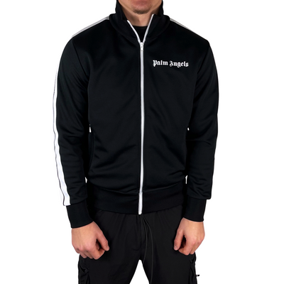 Palm Angels Track Jacket | Black & White | Medium